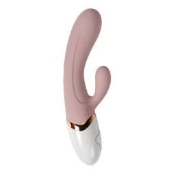 vibrador de 19 cm color nude de silicona y con usb huan - detalle 2