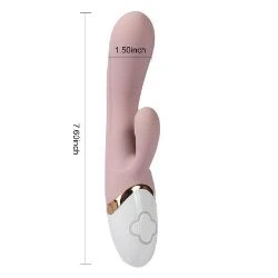 vibrador de 19 cm color nude de silicona y con usb huan - detalle 9