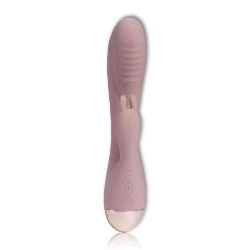 vibrador de doble motor con conejito rampante de silicona 20 cm - detalle 3