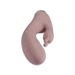 vibrador de doble motor con conejito rampante de silicona 20 cm - detalle 6