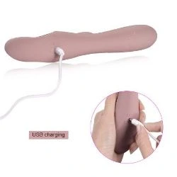 vibrador de silicona con usb de 21 cm katerina shequ - detalle 6
