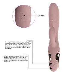 vibrador de silicona con usb de 21 cm katerina shequ - detalle 8