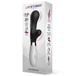 vibrador doble motor silicona negro maverdick - detalle 3