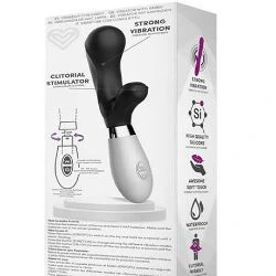 vibrador doble motor silicona negro maverdick - detalle 4