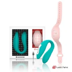 vibrador doble para pareja verde azul y rosa
