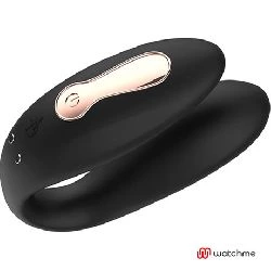 vibrador en pareja con control remoto negro - detalle 3