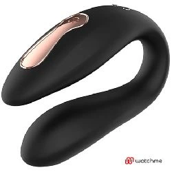 vibrador en pareja con control remoto negro y dorado - detalle 4