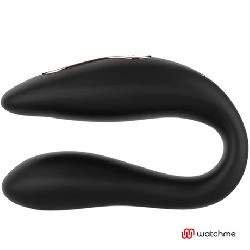 vibrador en pareja con control remoto negro y dorado - detalle 5