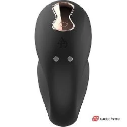 vibrador en pareja con control remoto negro y dorado - detalle 6