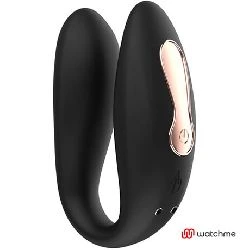 vibrador en pareja con control remoto negro y dorado - detalle 7