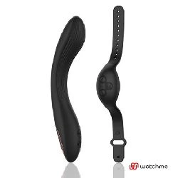 vibrador estimulador curvado control remoto negro