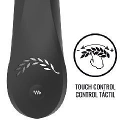 vibrador flexible negro con control tactil blacksilver - detalle 3