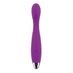 vibrador flexible punto g usb magnetico silicona morado - detalle 3