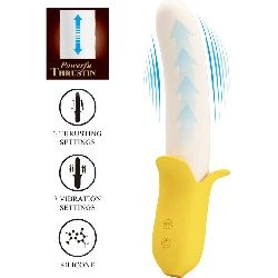 vibrador forma platano amarillo 7 velocidades - detalle 4
