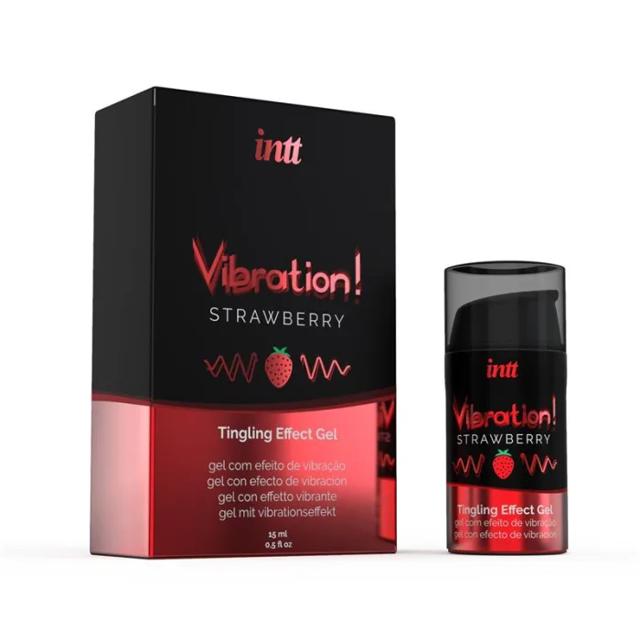Vibrador Liquido Efecto Calor Aroma Fresa 15 Ml