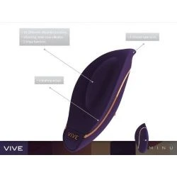 vibrador masajeador para mujer morado de vive - detalle 2
