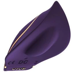 vibrador masajeador para mujer morado de vive - detalle 3