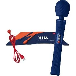 vibrador masajeador vim wand azul fun factory - detalle 5