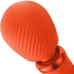 vibrador masajeador vim wand naranja fun factory - detalle 3