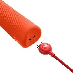 vibrador masajeador vim wand naranja fun factory - detalle 4