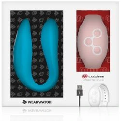 vibrador para pareja doble azul y rosa - detalle 6