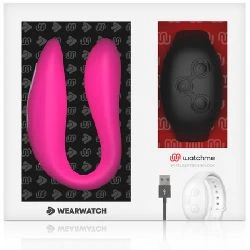 vibrador para pareja fucsia y control remoto negro - detalle 6