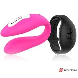vibrador para pareja fucsia y control remoto negro