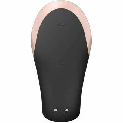vibrador para pareja negro satisfyer double love luxury - detalle 3