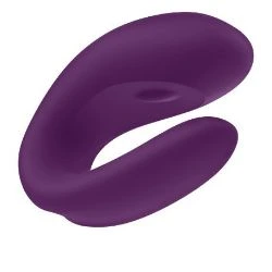 vibrador para parejas con app satisfyer double joy morado - detalle 3