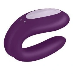 vibrador para parejas con app satisfyer double joy morado - detalle 4