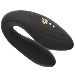 vibrador para parejas control remoto negro azabache - detalle 4