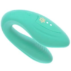 vibrador para parejas control remoto verde agua - detalle 3