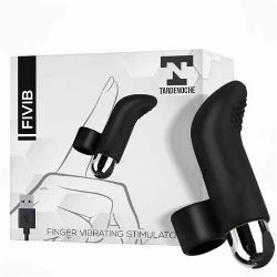 vibrador pequeno para dedo usb negro fivib tardenoche - detalle 2