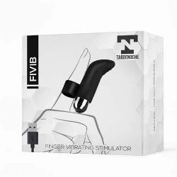 vibrador pequeno para dedo usb negro fivib tardenoche - detalle 4