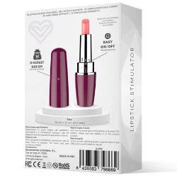 vibrador pequeño pintalabios morado viblips latetobed - detalle 4