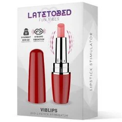vibrador pequeno pintalabios rojo viblips latetobed - detalle 3