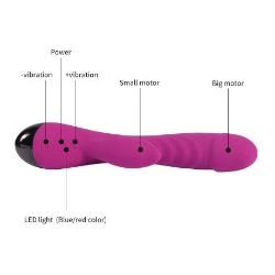 vibrador punto g de silicona con usb de 20 cm shequ - detalle 7