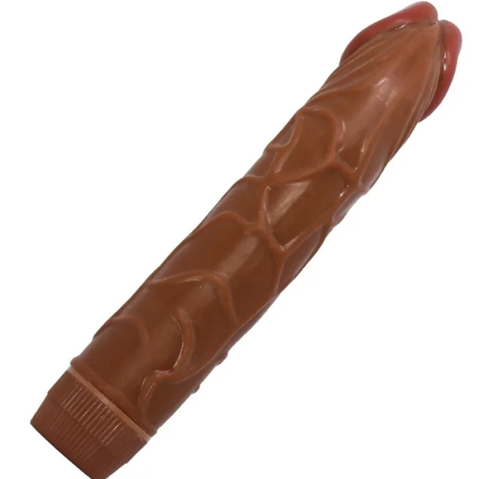 VIBRADOR REALISTA 2 1 NEGRO 18.5 CM - detalle 2