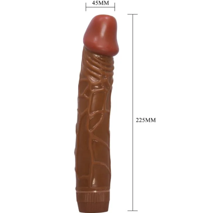 VIBRADOR REALISTA 2 1 NEGRO 18.5 CM - detalle 4