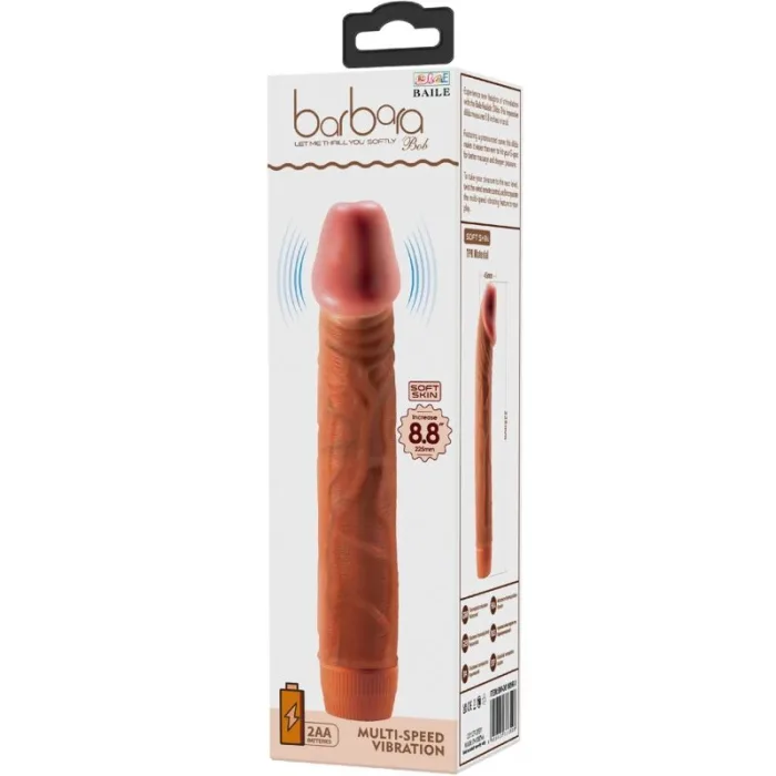 VIBRADOR REALISTA 2 1 NEGRO 18.5 CM - detalle 6