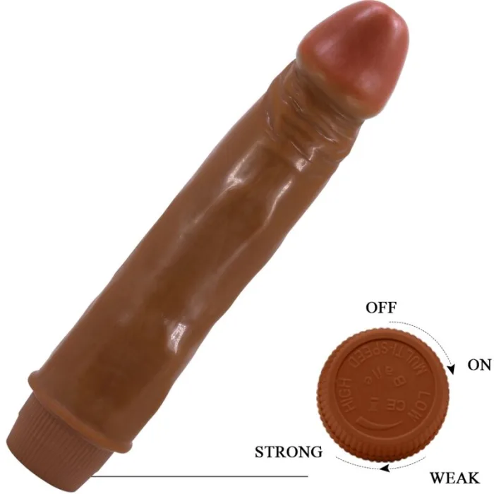 VIBRADOR REALISTA 21 CM MULATO - detalle 5