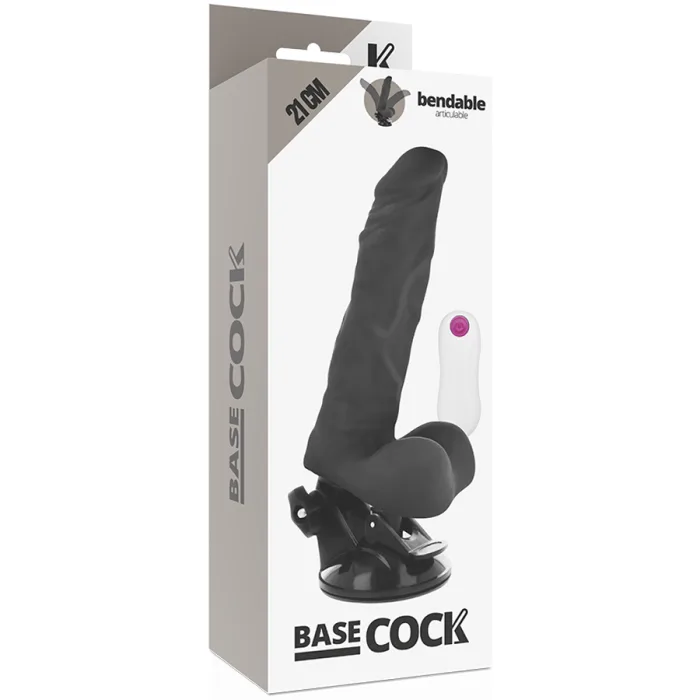 VIBRADOR REALISTA ARTICULABLE CONTROL REMOTO NEGRO 21 CM - detalle 5