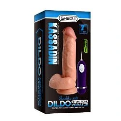 vibrador realista barato control remoto 18 cm shequ - detalle 3