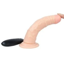 vibrador realista con ventosa 17 cm shequ glenn - detalle 3