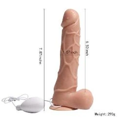 vibrador realista conexion usb y control remoto grande 165 cm - detalle 2
