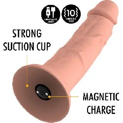 vibrador realista flexible mythology asher 20 cm - detalle 3