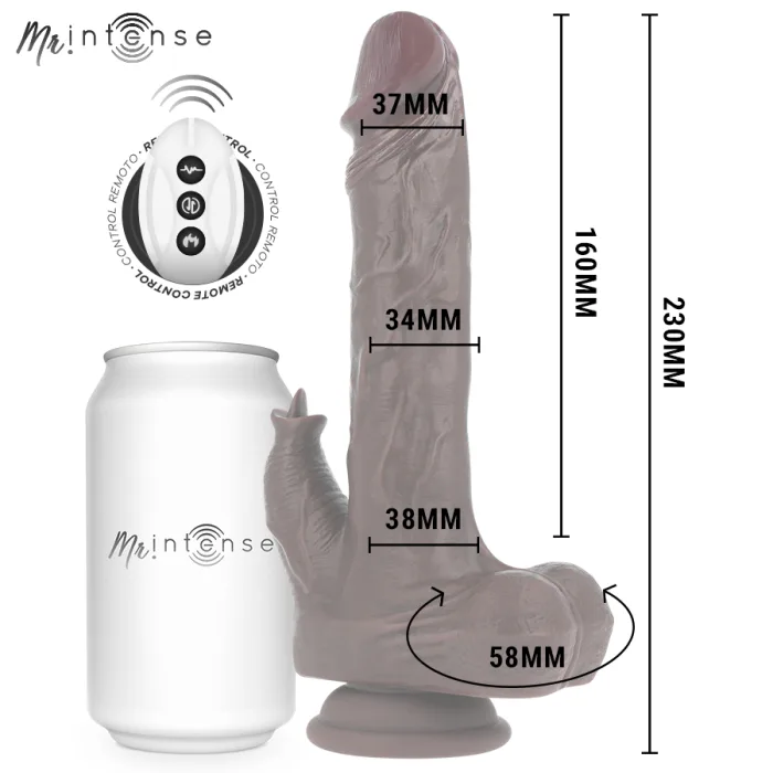 Vibrador REALISTA MULTIFUNCIÓN MORGAN con control remoto - detalle 6