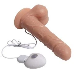 vibrador realista usb con ventosa mediano 14 cm shequ - detalle 2