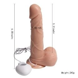 vibrador realista usb con ventosa mediano 14 cm shequ - detalle 3