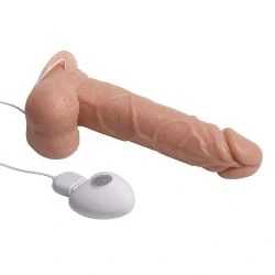 vibrador realista usb con ventosa mediano 14 cm shequ - detalle 7